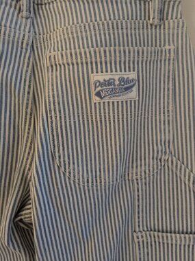 Porter Blue Peyton Painter striped straight-leg denim carpenter pants size 24 i
